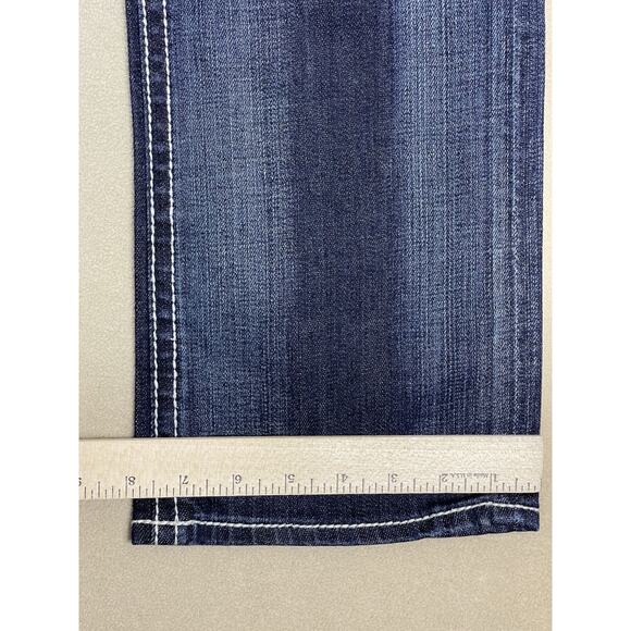 Rock Revival Jeans Womens 30 Blue‎ Sasha Straight Embroidered Low Rise Regular - Picture 10 of 16